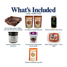 What's included in Texan Comfort Food from The Texas Gift Company: each included item individually labeled.