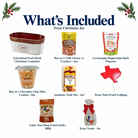 What's included in Texas Christmas Joy from The Texas Gift Company: each included item individually labeled.