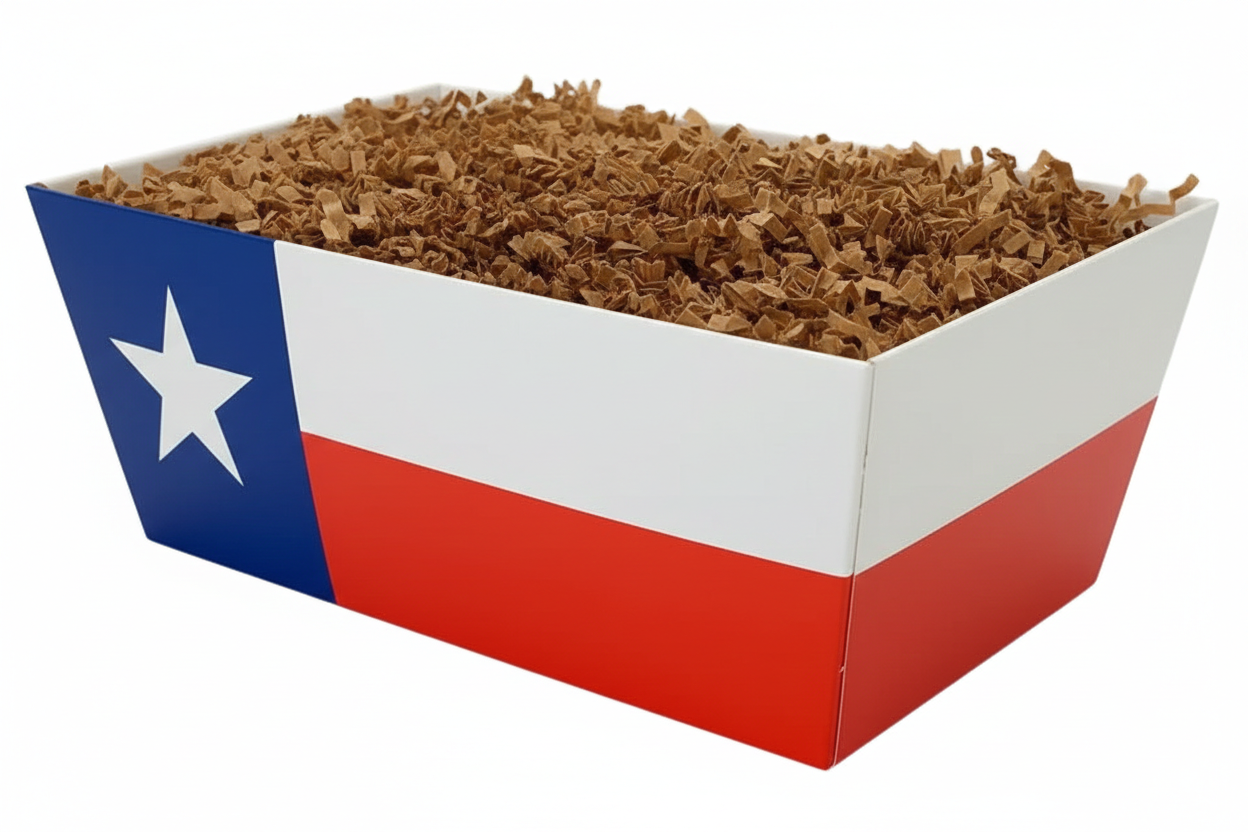 Texas Flag Market Tray featured as a Texas pride serving tray with iconic flag design