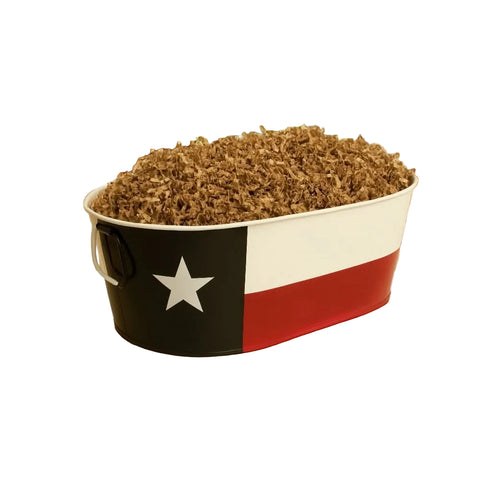 Texas Flag Tin Basket