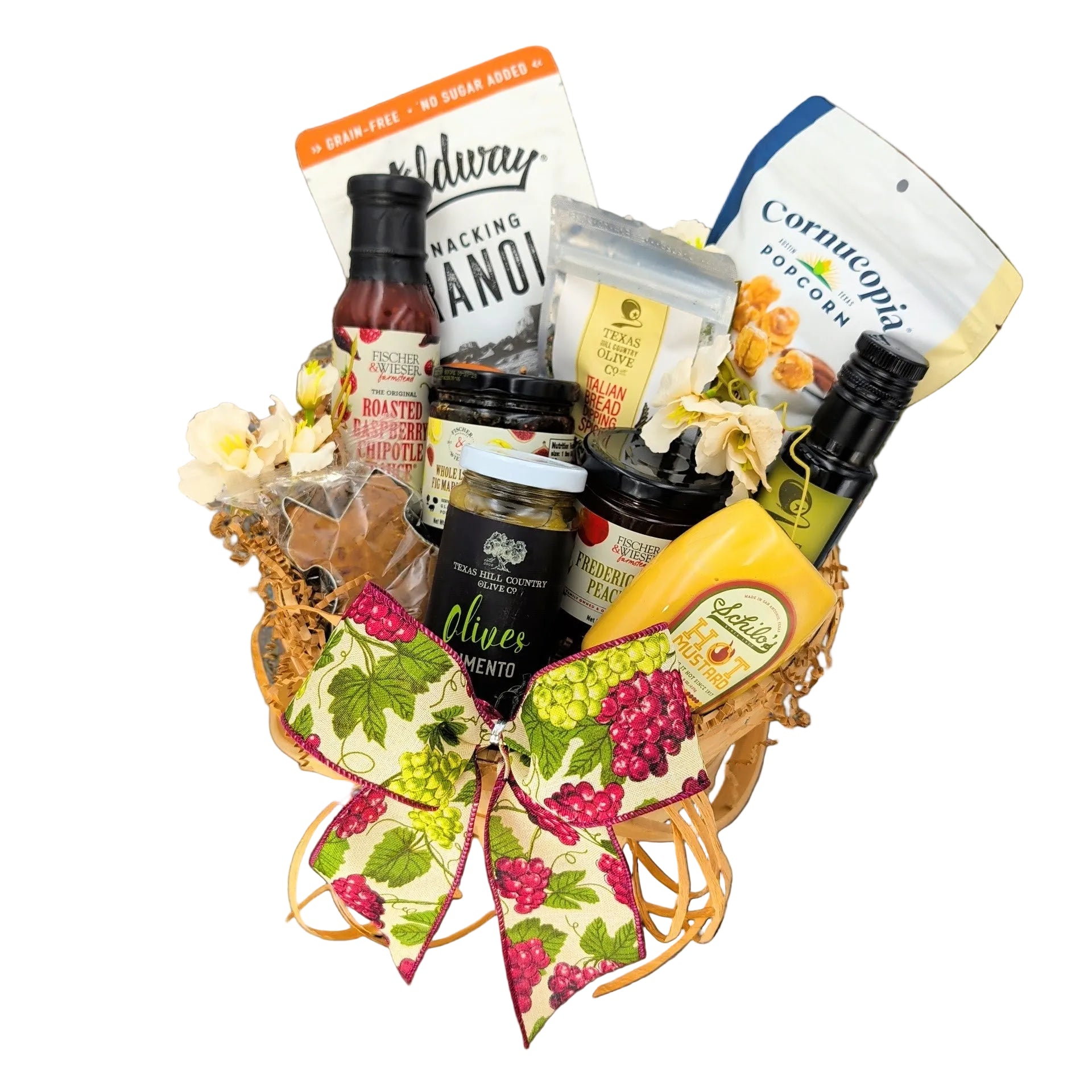 ven bushel basket inspired by Texas Hill Country style, displayed as a rustic home décor gift