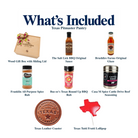 What's included in Texas Pitmaster Pantry from The Texas Gift Company: each included item individually labeled.