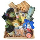 The Texas Rancher’s Banquet Box displayed as an authentic Texas ranch-style gift