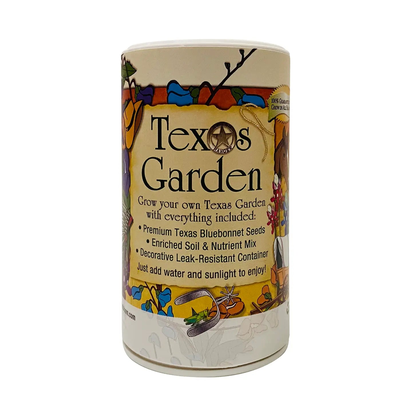 Texas Shaker Garden kit displayed as a Texas-themed gardening gift from a Texas gift shop storefront