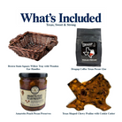 What's included in Texas, Sweet & Strong from The Texas Gift Company: each included item individually labeled.