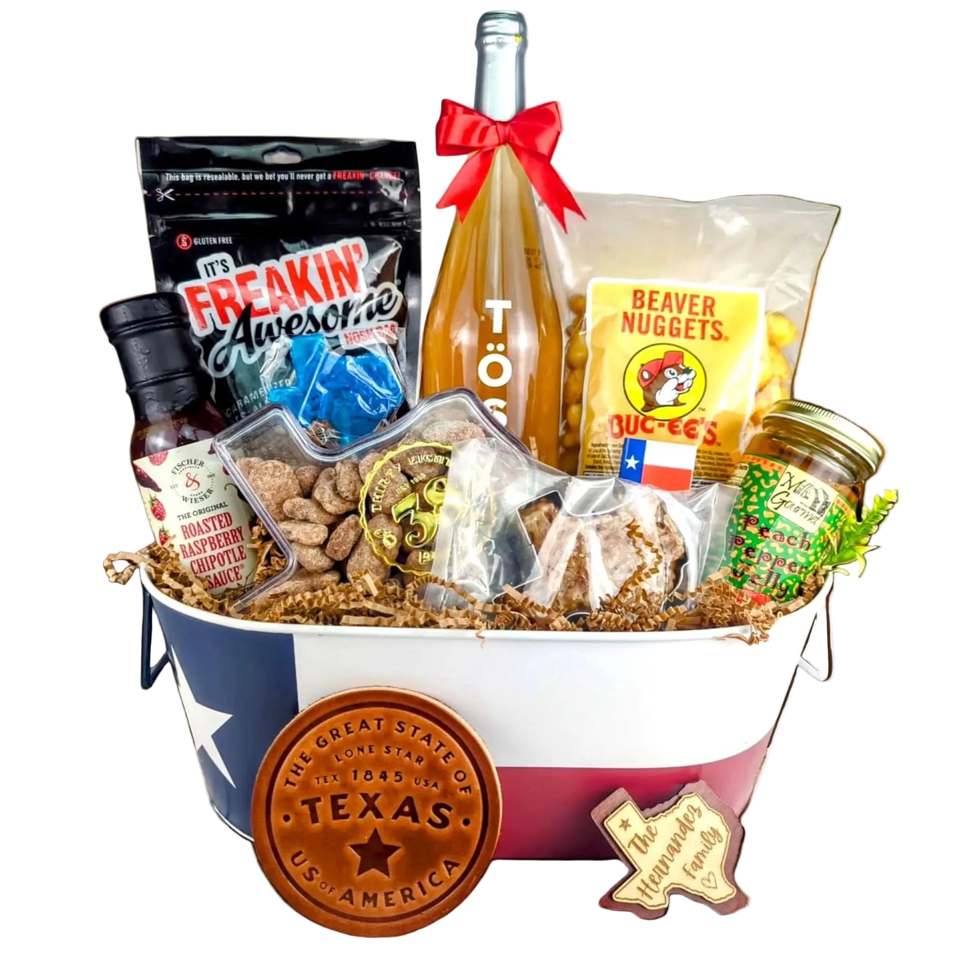 Texas Toast & Treats gift set with assorted sweet and savory Texas-inspired snacks