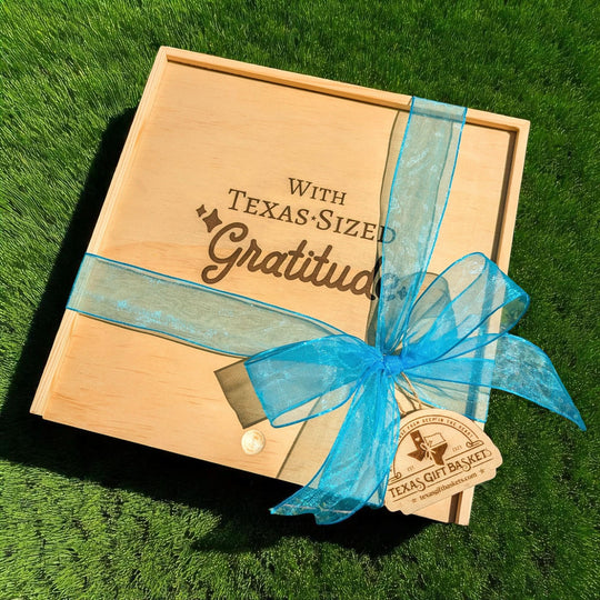 Design Your Own "With Texas-Sized Gratitude" Wood Gift Box