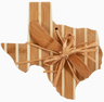 Texas State Shaped Charcuterie Board & Cheese Spreader Set
