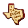 OPTIONAL Custom Engraved 3"x3" Texas Magnet w/Family Name
