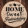 OPTIONAL Engraved "Home Sweet Fredericksburg" Wood Slice Coaster