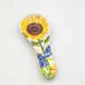 Sunflower & Bluebonnets Floral Flowers Bamboo Spoon Rest
