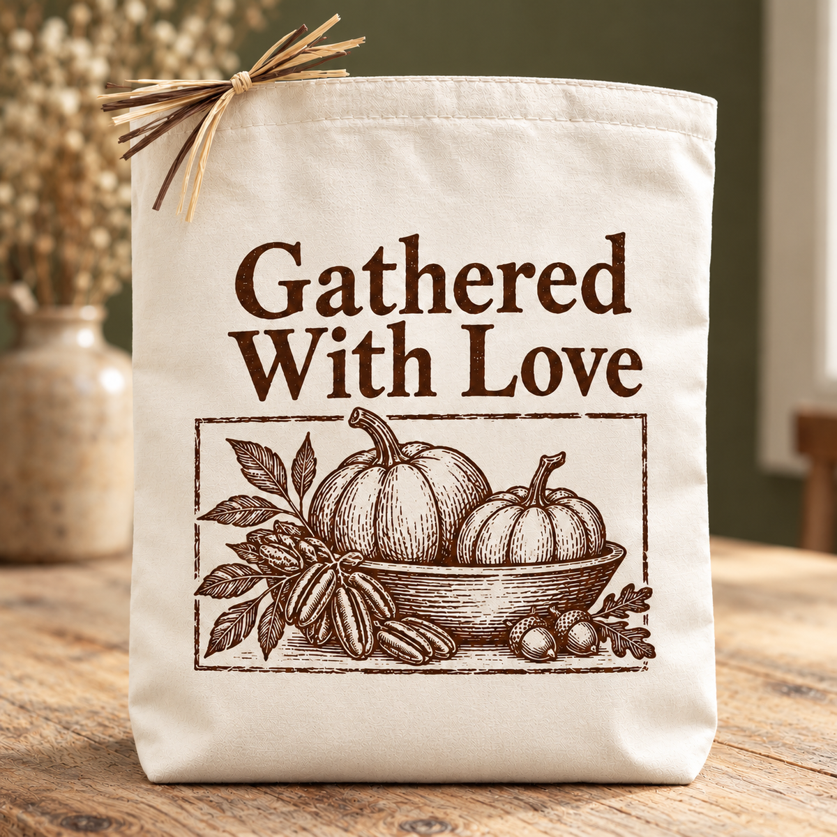 Design Your Own Gathered With Love Fall Gift Tote