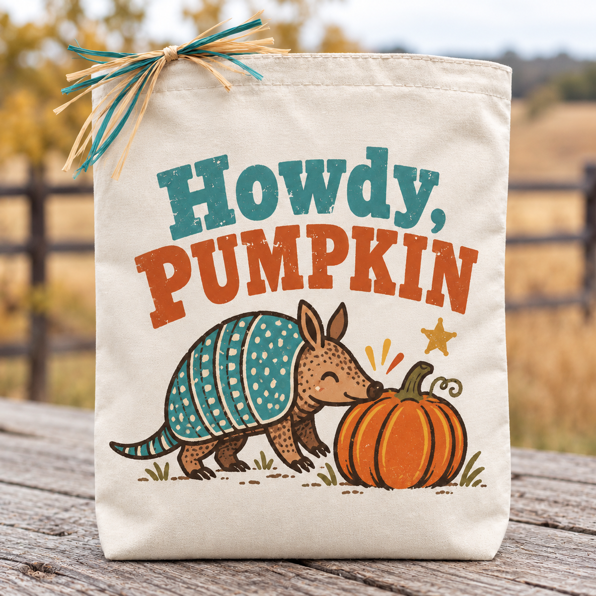 Design Your Own Howdy, Pumpkin Fall Gift Tote