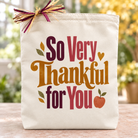 Design Your Own So Very Thankful for You Fall Gift Tote