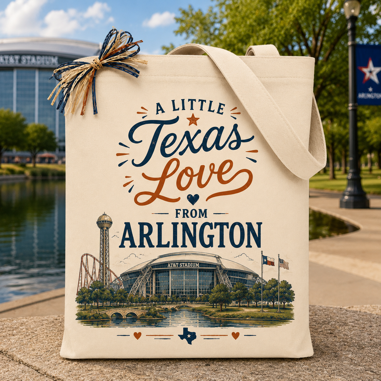 Design Your Own "A Little Texas Love from Arlington" Gift Tote