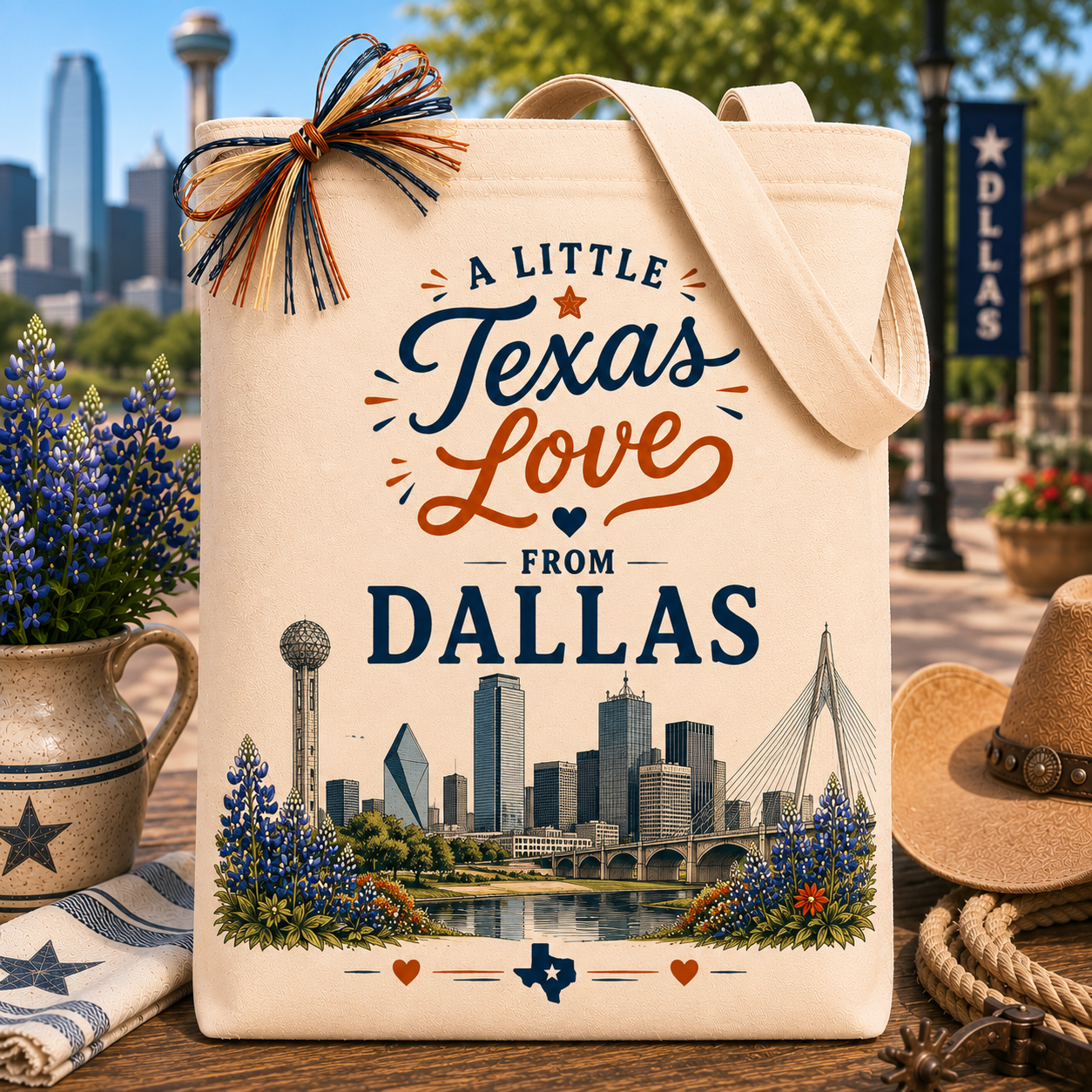Design Your Own A Little Texas Love from Dallas Gift Tote