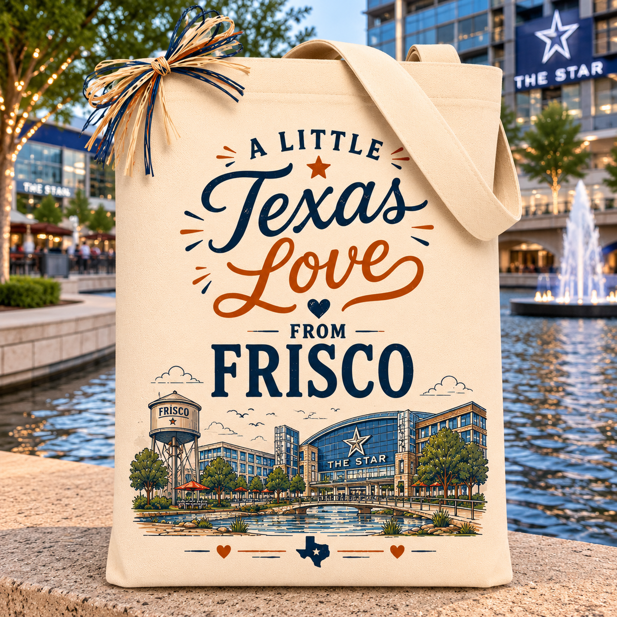Design Your Own "A Little Texas Love from Frisco" Gift Tote