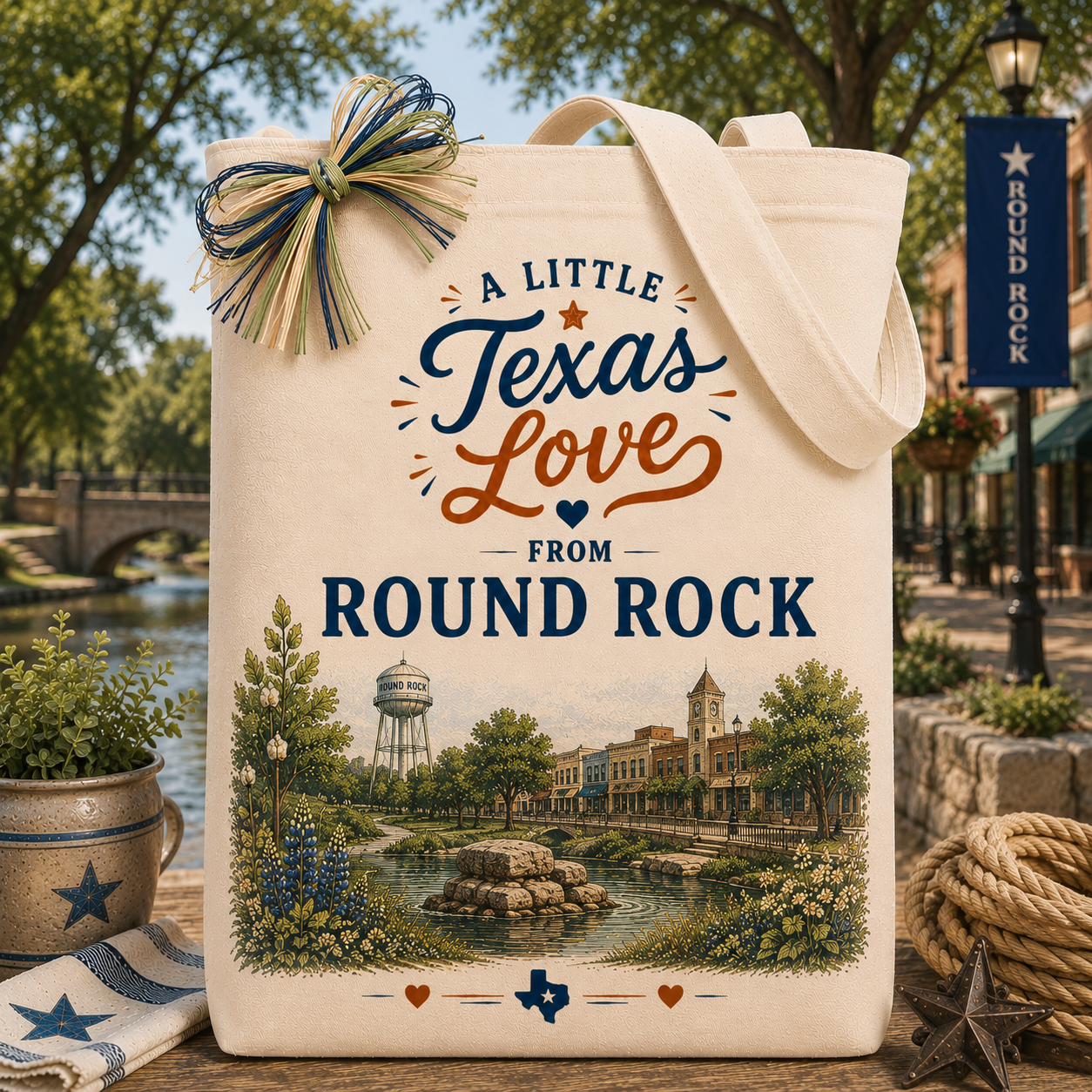 Design Your Own "A Little Texas Love from Round Rock" Gift Tote