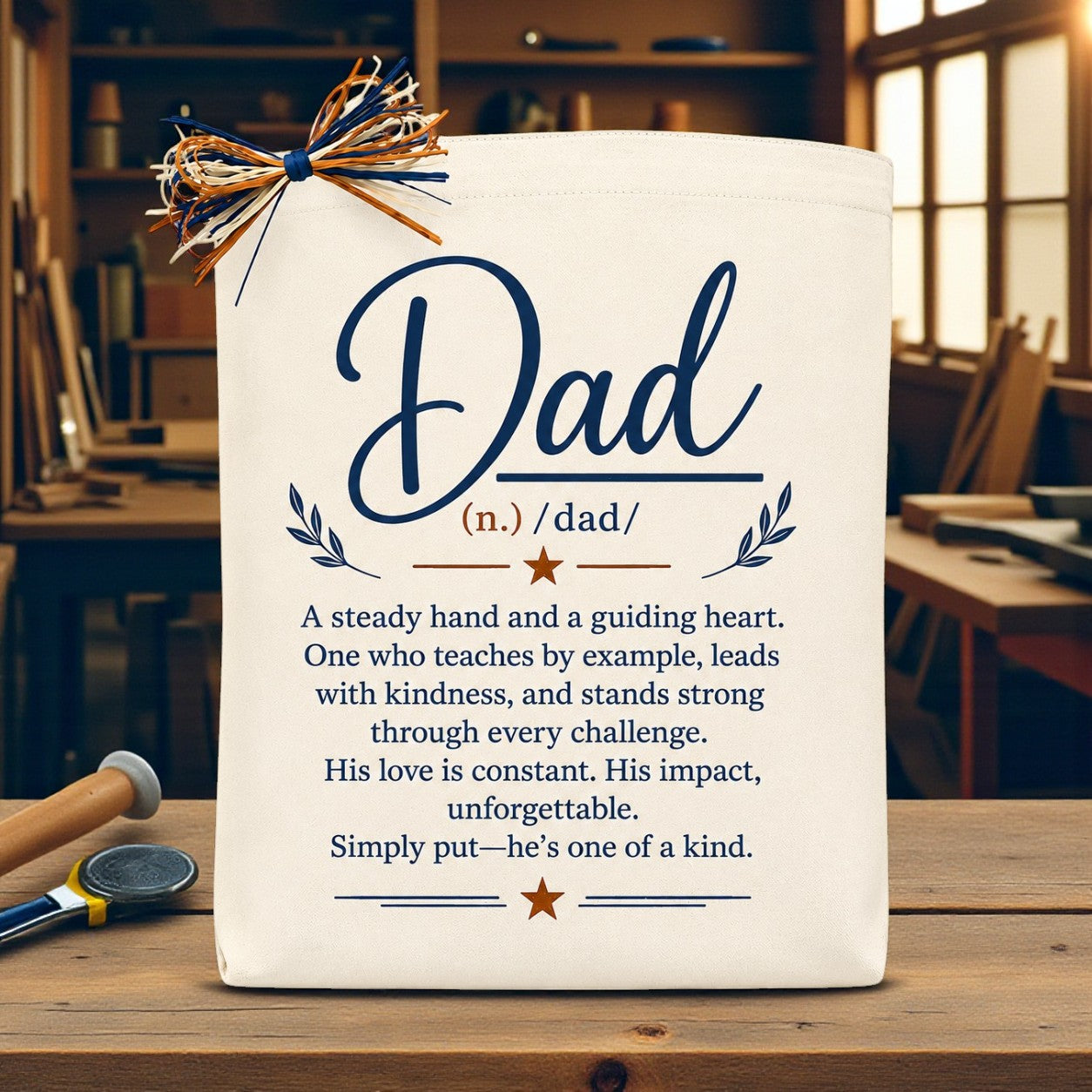 Design Your Own Definition of Dad Gift Tote