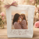 Design Your Own "I Love You Mom" Custom Photo Tote