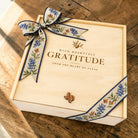 Design Your Own "With Heartfelt Gratitude From the Heart of Texas" Wood Gift Box