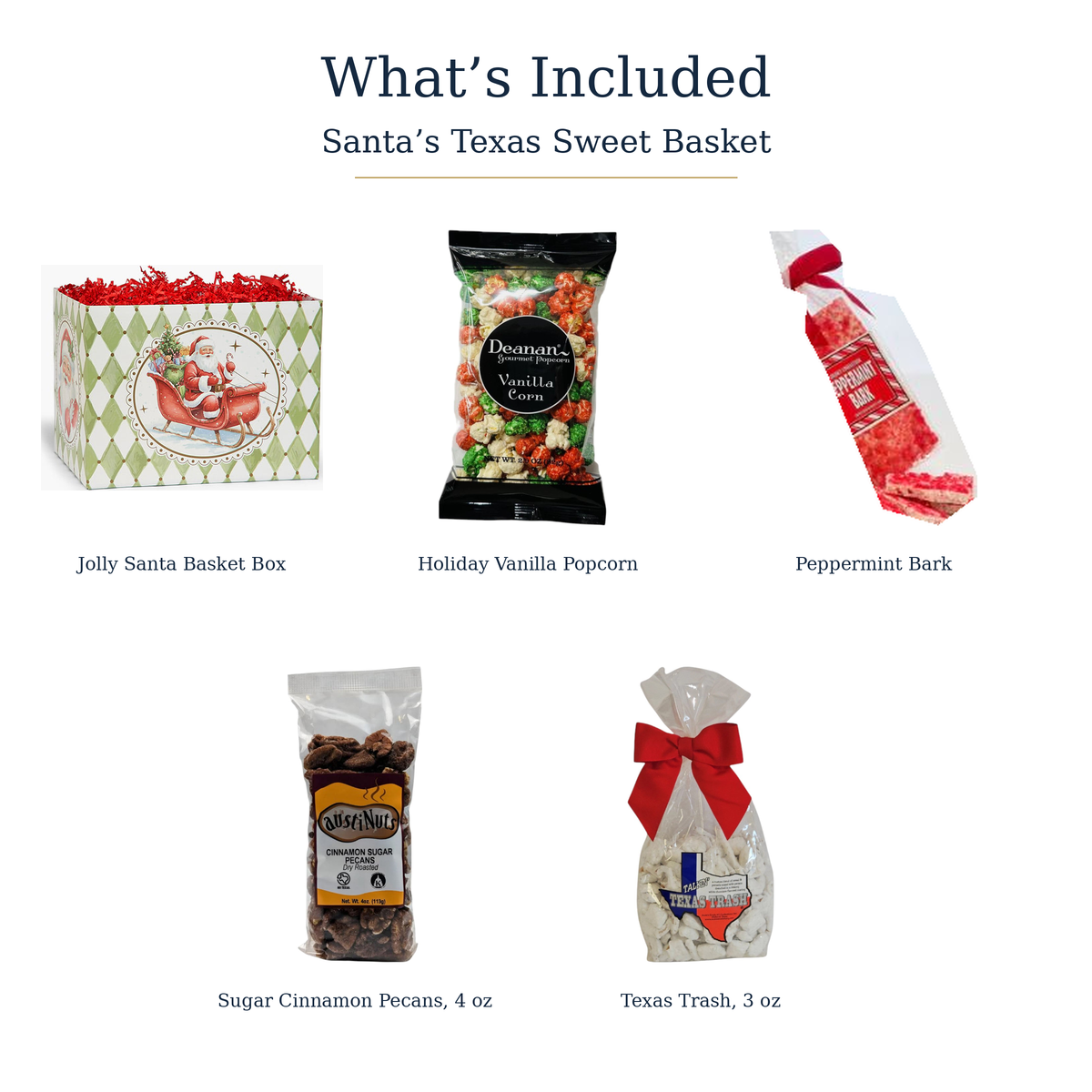 Santa’s Texas Sweet Basket — alternate view
