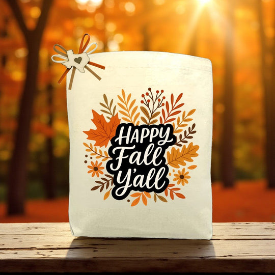 Design Your Own Happy Fall Y’all Gift Tote