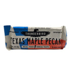 Thunderbird Texas maple pecan bar packaged as a wholesome Texas gourmet snack gift from The Texas Gift Company storefront