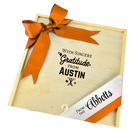 With Sincere Gratitude from Austin Wooden Box featured as a heartfelt Austin-inspired thank-you gift