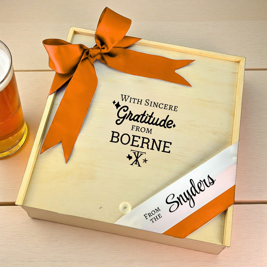 Design Your Own With Sincere Gratitude from Boerne Wooden Gift Box
