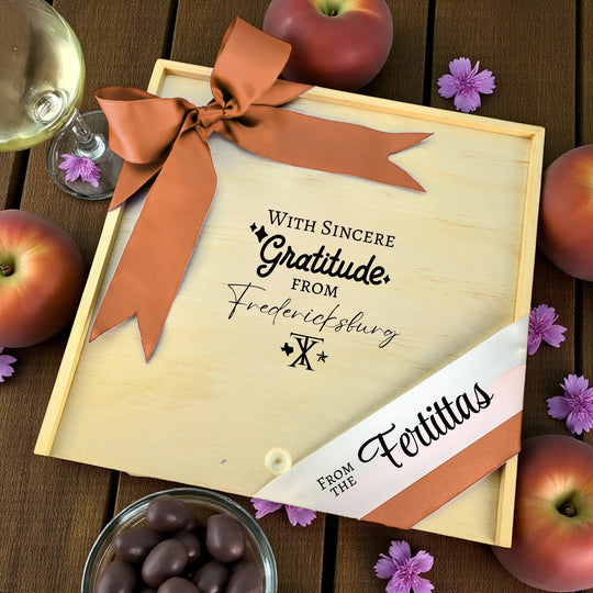 Design Your Own With Sincere Gratitude from Fredericksburg Wooden Gift Box