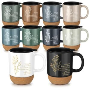 10 Pcs Appreciation Gifts for Employee Bulk Thank You Mug 13.5 oz Ceramic Coffee Mug Vet Tech Week Gifts for Women Men Boss Day Medical Assistant Coworker Nurse Teacher Team(Proud)