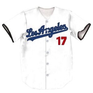 5/17/50 Stripes Baseball Jersey Short Sleeve Button Shirts for Fans