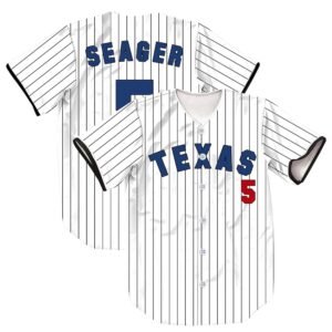 5/17/50 Stripes Baseball Jersey Short Sleeve Button Shirts for Fans