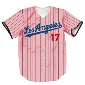 5/17/50 Stripes Baseball Jersey Short Sleeve Button Shirts for Fans