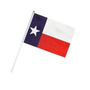 50 Pack Hand Held Texas Flag,State Stick Small Mini Flag,Party Decorations Supplies For Parades,Sports Events,Celebration,School Event.