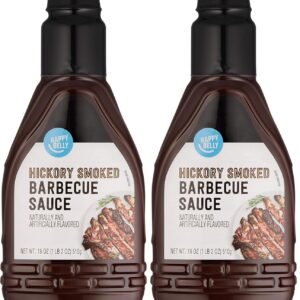 Amazon Brand, Happy Belly Hickory Smoked BBQ Sauce, 1.12 Lb (Pack of 2)