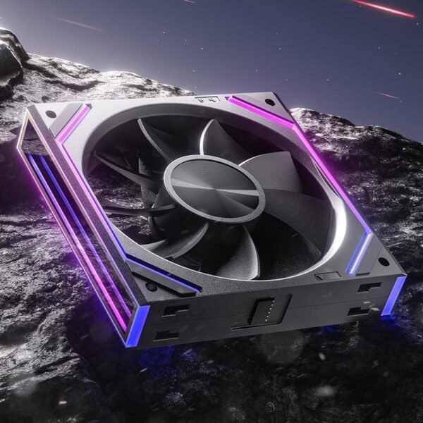 Asiahorse Dawn 120mm Case Fan, ARGB PWM 1850RPM/71CFM Airflow, Forward & Reverse Blade Design, Low Noise, Precision HDB Bearings High Performance UNI PC Fan Modular Daisy Chain