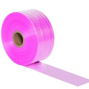 Aviditi Anti-Static Poly Tubing Roll, 6" x 2150', 2 Mil, Pink - for Custom Sized Poly Bags to Package and Store Electronic Components and Accessories