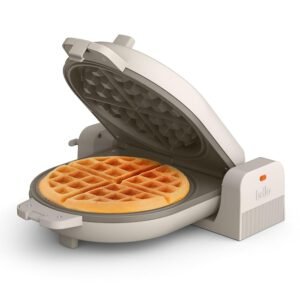 bella Flip-n-Store Waffle Maker with EverGood™ Ceramic Nonstick Coating, Fits-anywhere™ Kitchenware, Power Indicator Light, Cool Touch Handle & Cord Wrap, 7” Wide & 1" Deep...