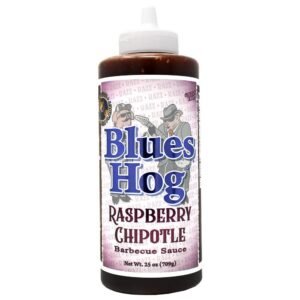 Blues Hog Raspberry Chipotle Barbeque Sauce, Gourmet Fruit Infused BBQ Sauce, Gluten-Free, All-Natural, Made in the USA, 25 oz