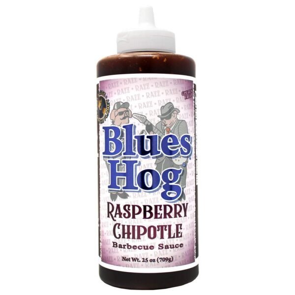Blues Hog Raspberry Chipotle Barbeque Sauce, Gourmet Fruit Infused BBQ Sauce, Gluten-Free, All-Natural, Made in the USA, 25 oz