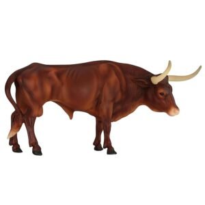 Breyer Horses Traditional Series |Texas Longhorn Bull Animals | Horse Figurine | 11.5" L X 8.5" H | Model #B-TR-10329
