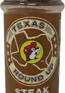 Buc-ee's Texas Round Up Steak Seasoning, Gluten Free, One 5.8 Ounce Shaker Bottle