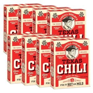 Carroll Shelby's Original Texas Brand Chili Kit 3.65oz Box (Pack of 8)