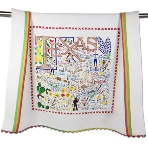 Catstudio Texas Dish Towel - U.S. State Souvenir Kitchen and Hand Towel, Perfect Tea Towels for Texas Lovers, Travel Souvenir, Housewarming Gifts, Couple Gifts