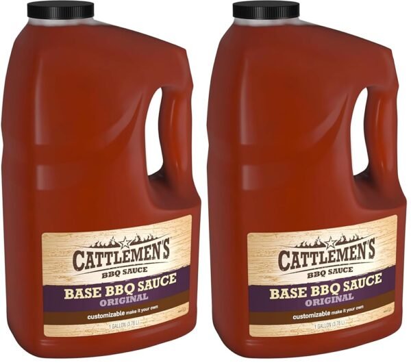 Cattlemen's Original Base BBQ Sauce, 1 gal - One Gallon Container Customizable Barbecue Sauce Base for Chefs, Ideal for Ribs, Briskets, Sauces for Salads, Seafood and More (Pack...