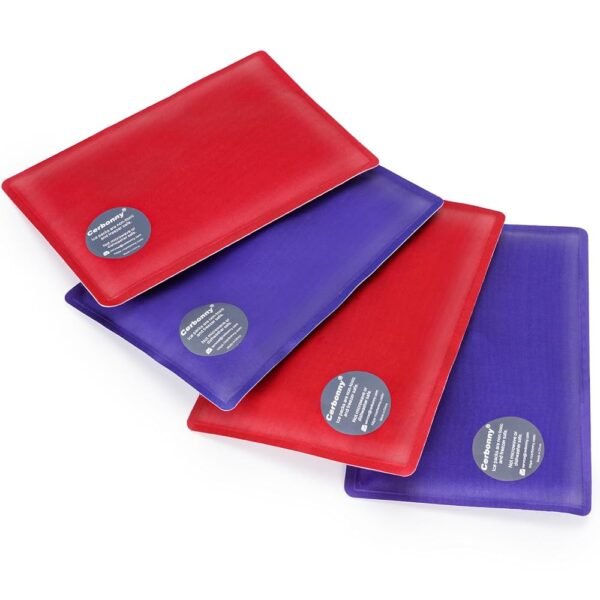 Cerbonny Ice Packs for Lunch Boxes,Soft Ice Packs for Beach Bags,Freezer Packs for Coolers,Reusable Ice Packs for Lunch Boxes and Coolers-Pack of 4