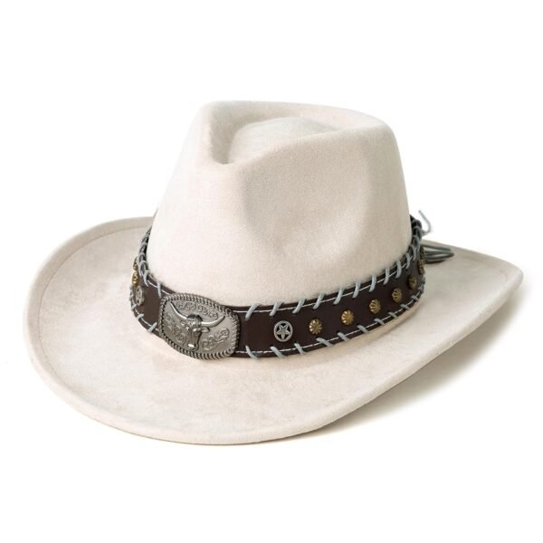 Cowboy Hats for Men Women Wide Brim Cowgirl Fedora Hat