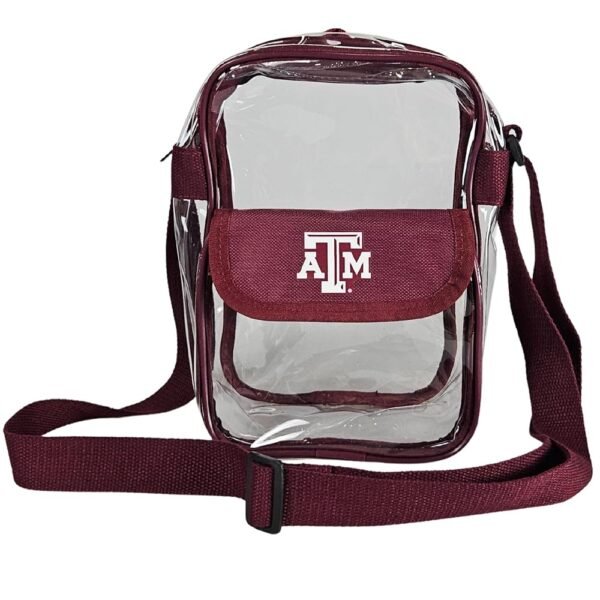 Crossbody Clear Bag 10 Inch Pouch for Valuables - Games, Graduations, Concerts – NCAA Stadium Approved